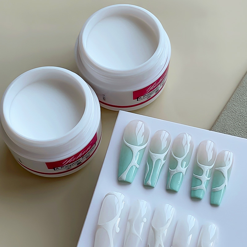 مسحوق أكريليك احترافي وردي/أبي - مراجعة Acrylic Powder Clear وسعره