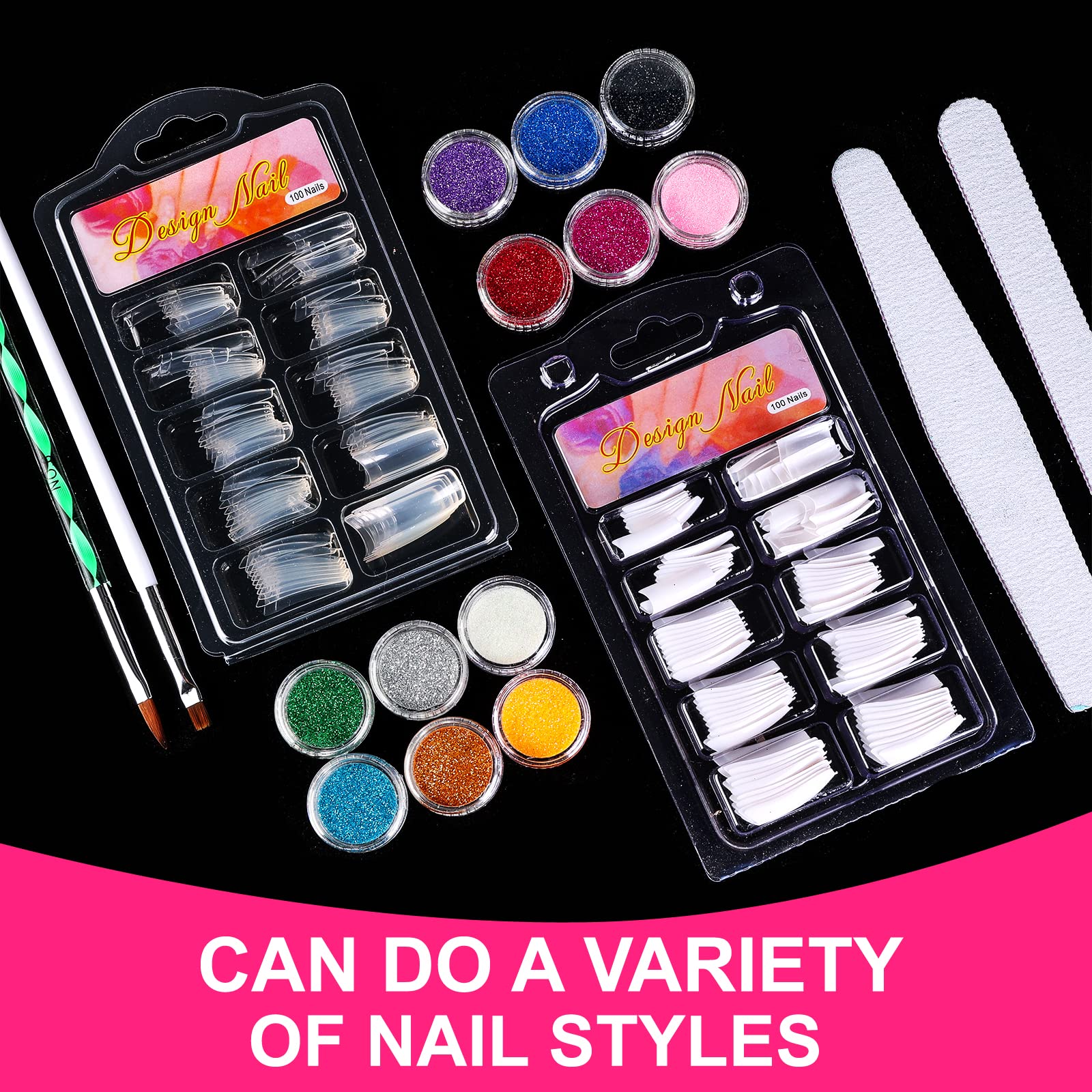 طقم أظافر أكريليك، مسحوق أكريل - مراجعة Nail Art Valentines Day وسعره