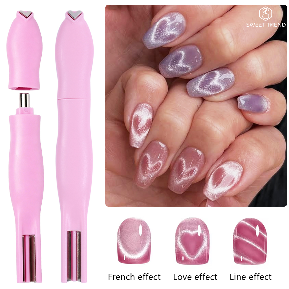 قلم مغناطيسي 3 في 1 على شكل قل - مراجعة Nail Art Maroon وسعره
