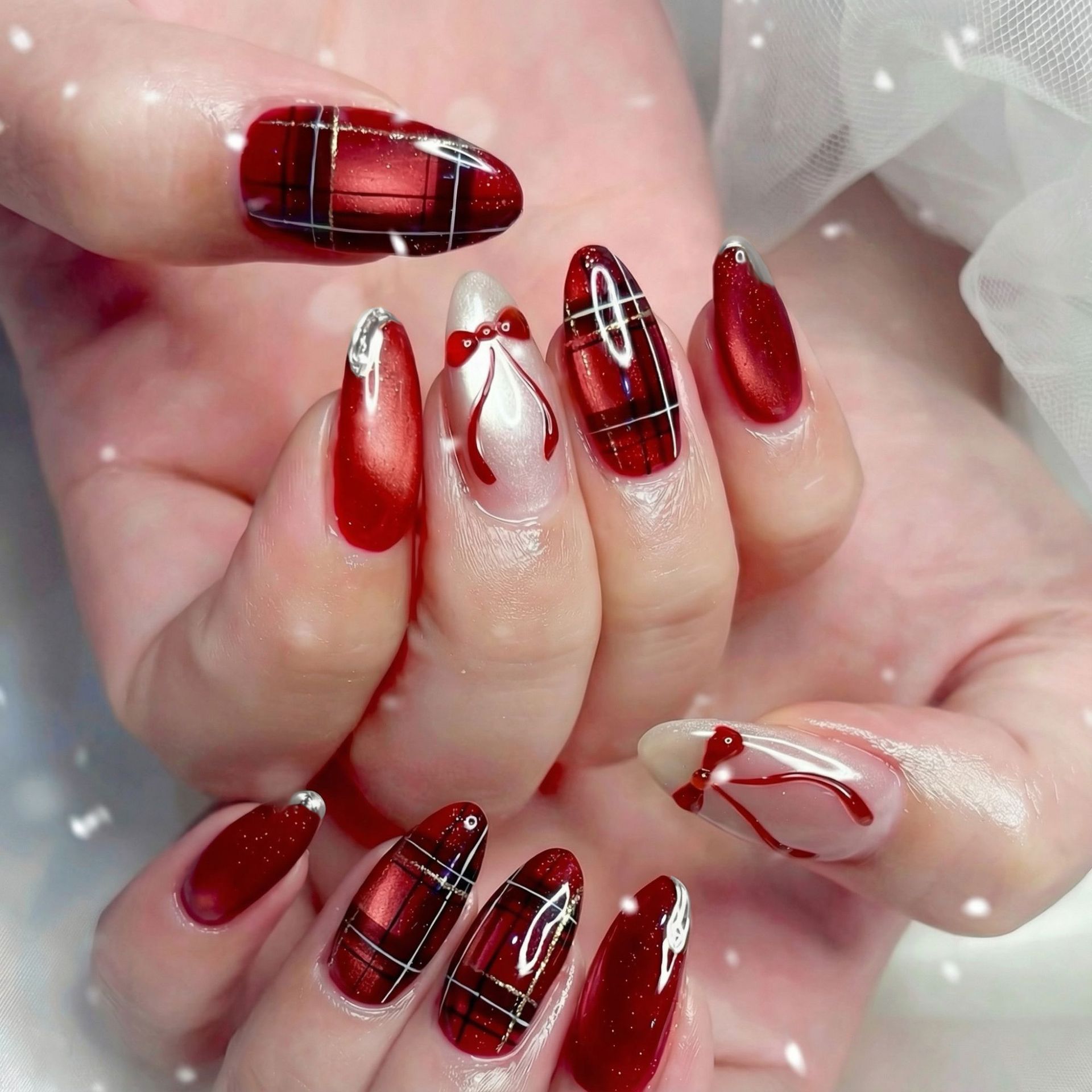 24 قطعة من الأظافر الصناعية ال - مراجعة Nail Art Valentines Day وسعره
