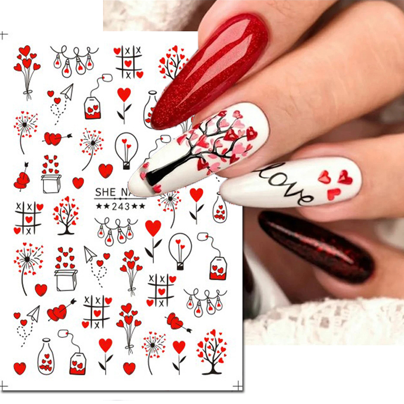 ثلاثية الأبعاد مسمار الفن المت - مراجعة Nail Art Valentines Day وسعره